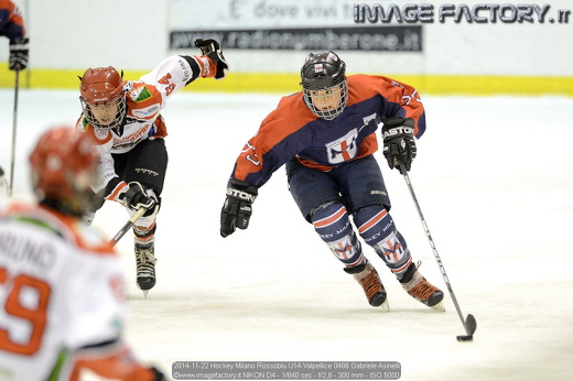 2014-11-22 Hockey Milano Rossoblu U14-Valpellice 0486 Gabriele Asinelli
